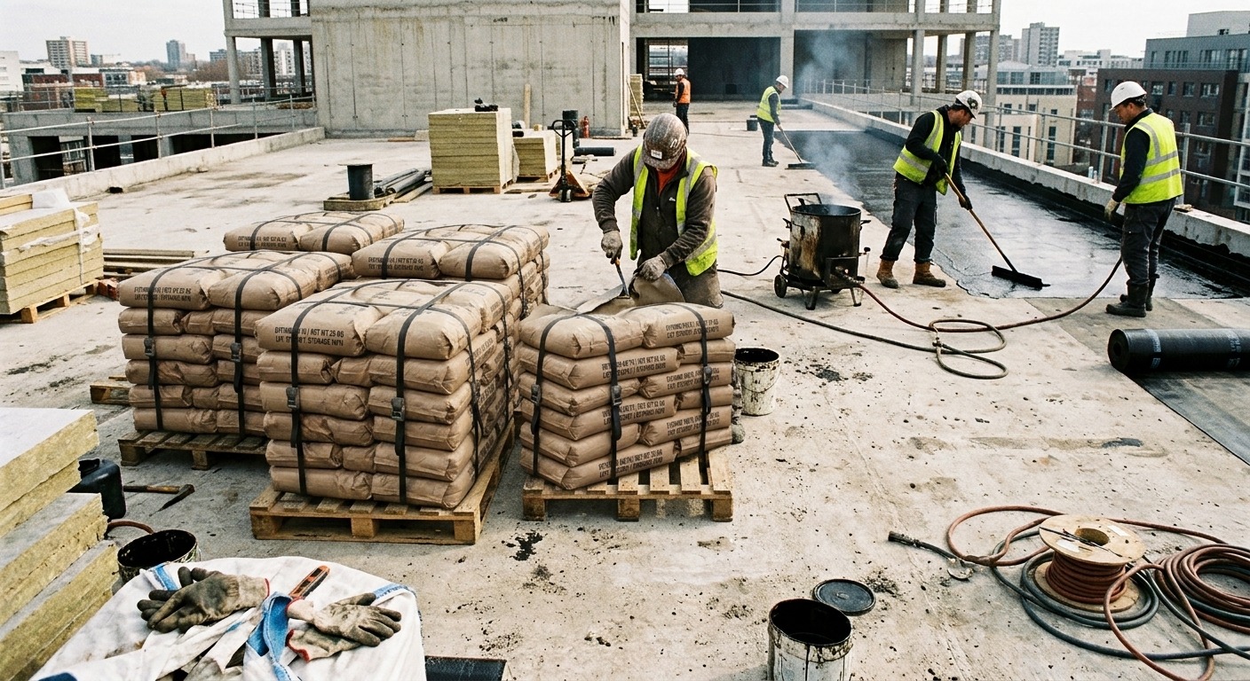 Bagged Bitumen for Waterproofing Applications